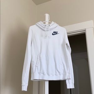 White Nike sweatshirt